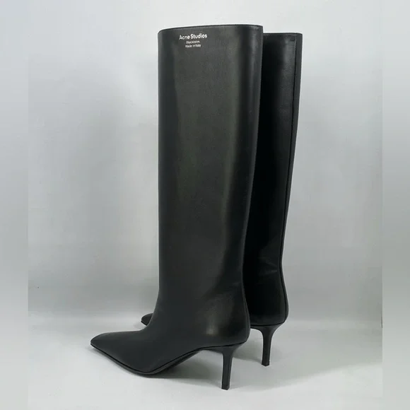 Acne Studios Bezither Leather Knee-High Boots size 37 - Picture 7 of 16